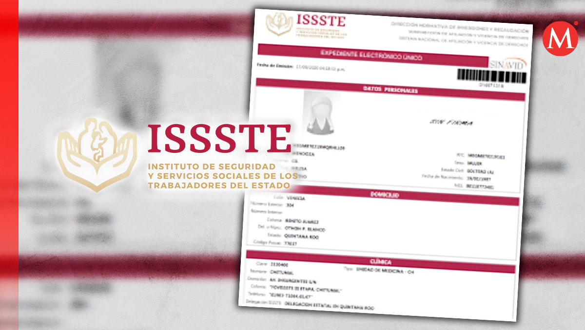 Constancia de no afiliación a ISSSTE (No derechohabiente)